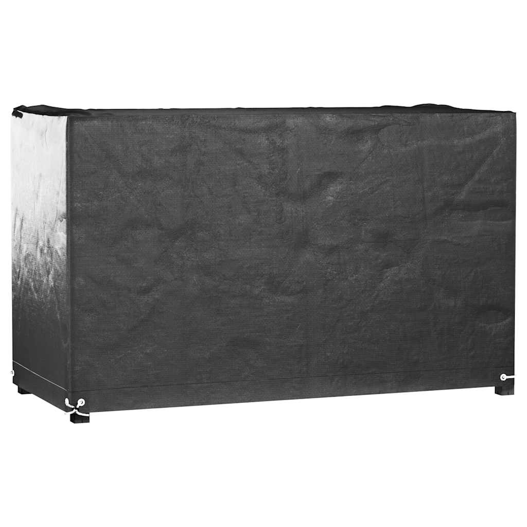 havemøbelovertræk 2 stk. 160x120x75 cm 8 øjer rektangulært