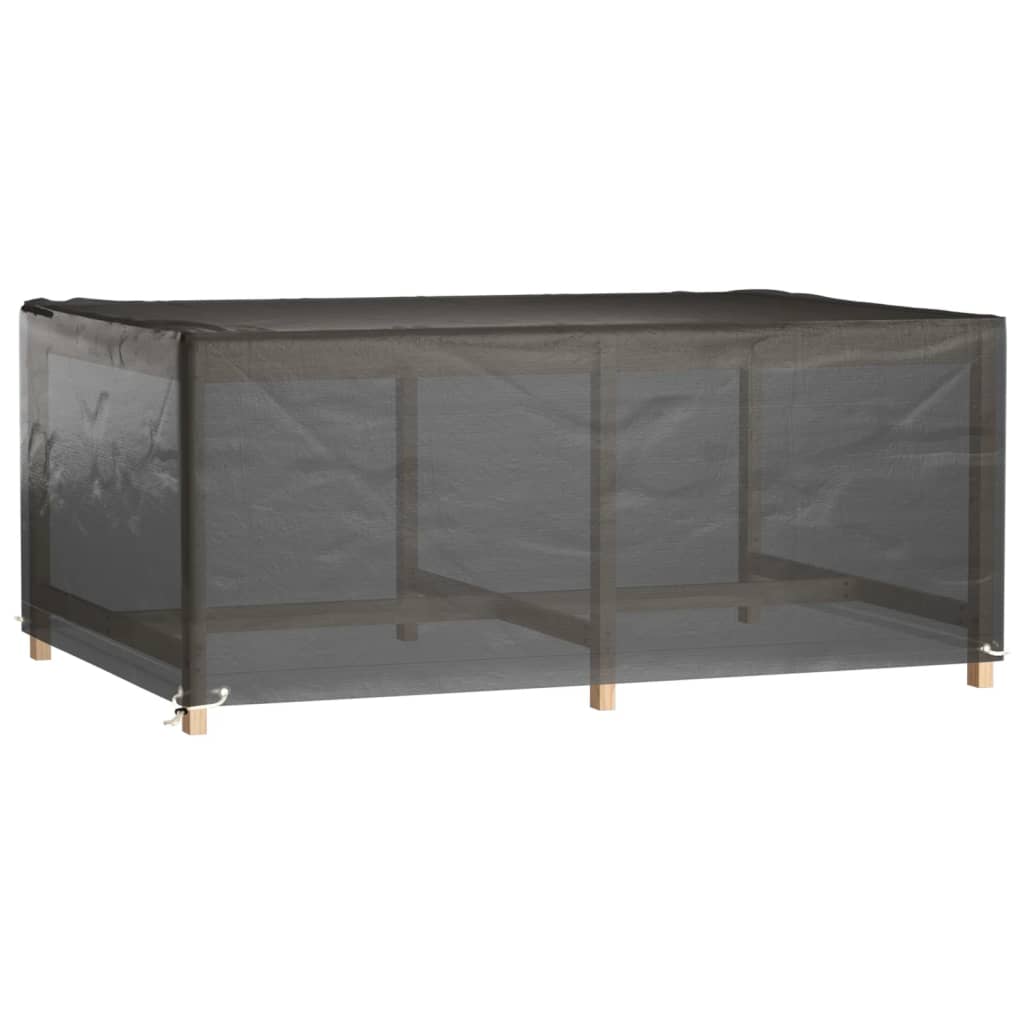 havemøbelovertræk 2 stk. 180x122x75 cm 8 øjer rektangulært