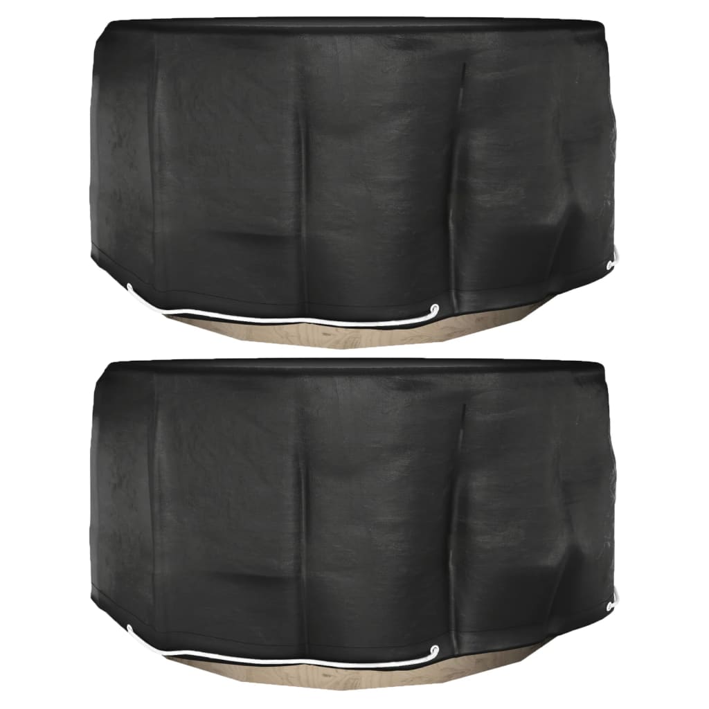 havemøbelovertræk 2 stk. 10 øjer Ø230x90 cm rundt