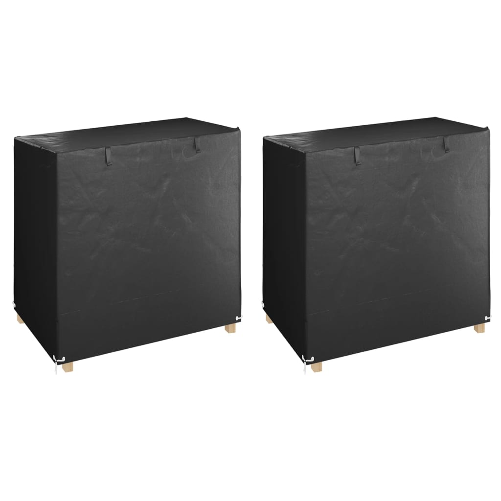 overtræk til gyngebænke 2 stk. 125x90x135/165 cm polyethylen
