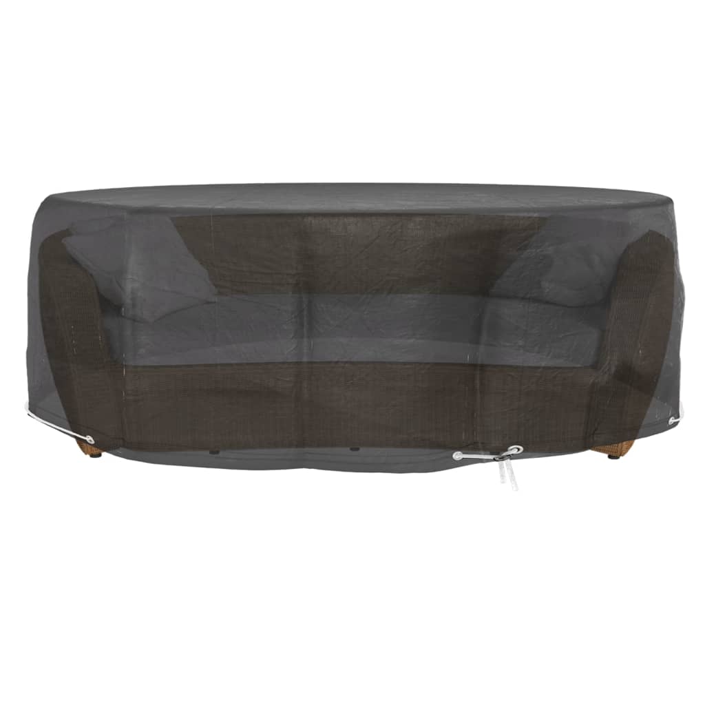 overtræk til loungesæt 2 stk. Ø236x67 cm 10 øjer rundt