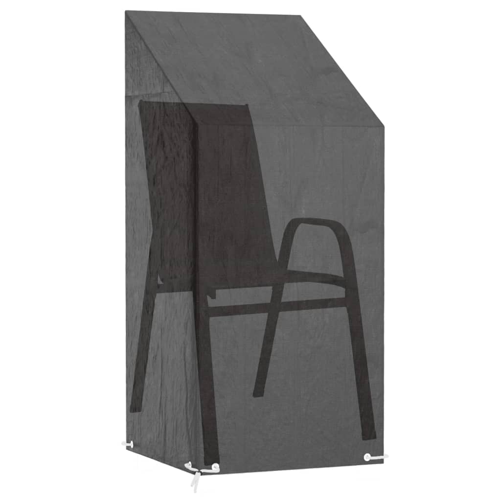 overtræk til havestol 2 stk. 65x65x110/150cm 8 øjer polyethylen