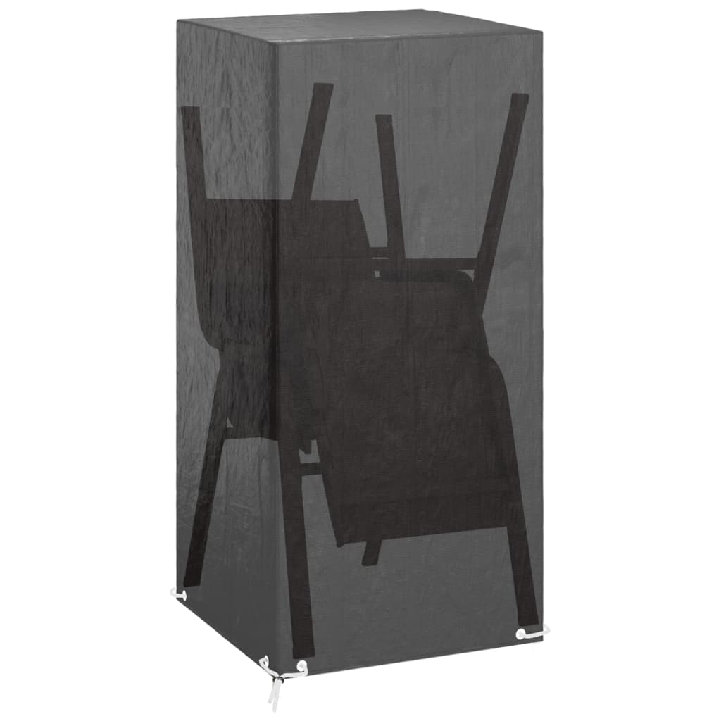 overtræk til havestol 2 stk. 75x70x140 cm 8 øjer polyethylen