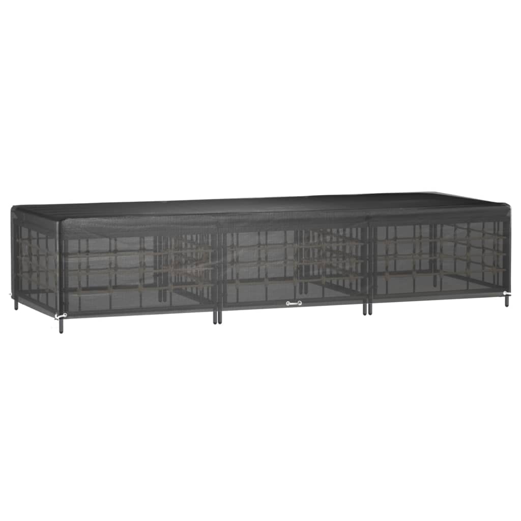 overtræk til liggestole 2 stk. 205x75x40 cm 12 øjer polyethylen