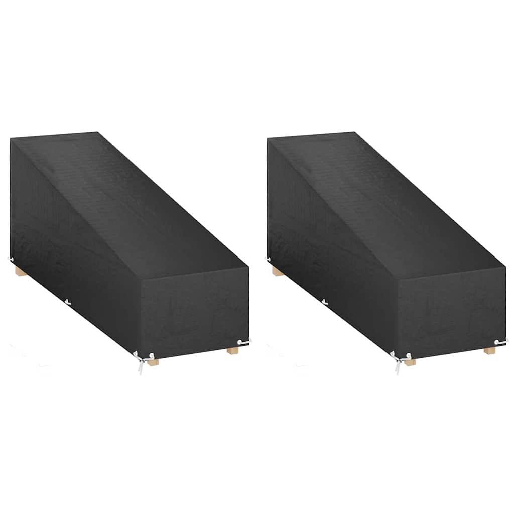 overtræk til liggestole 2 stk. 200x65x35/60 cm polyethylen
