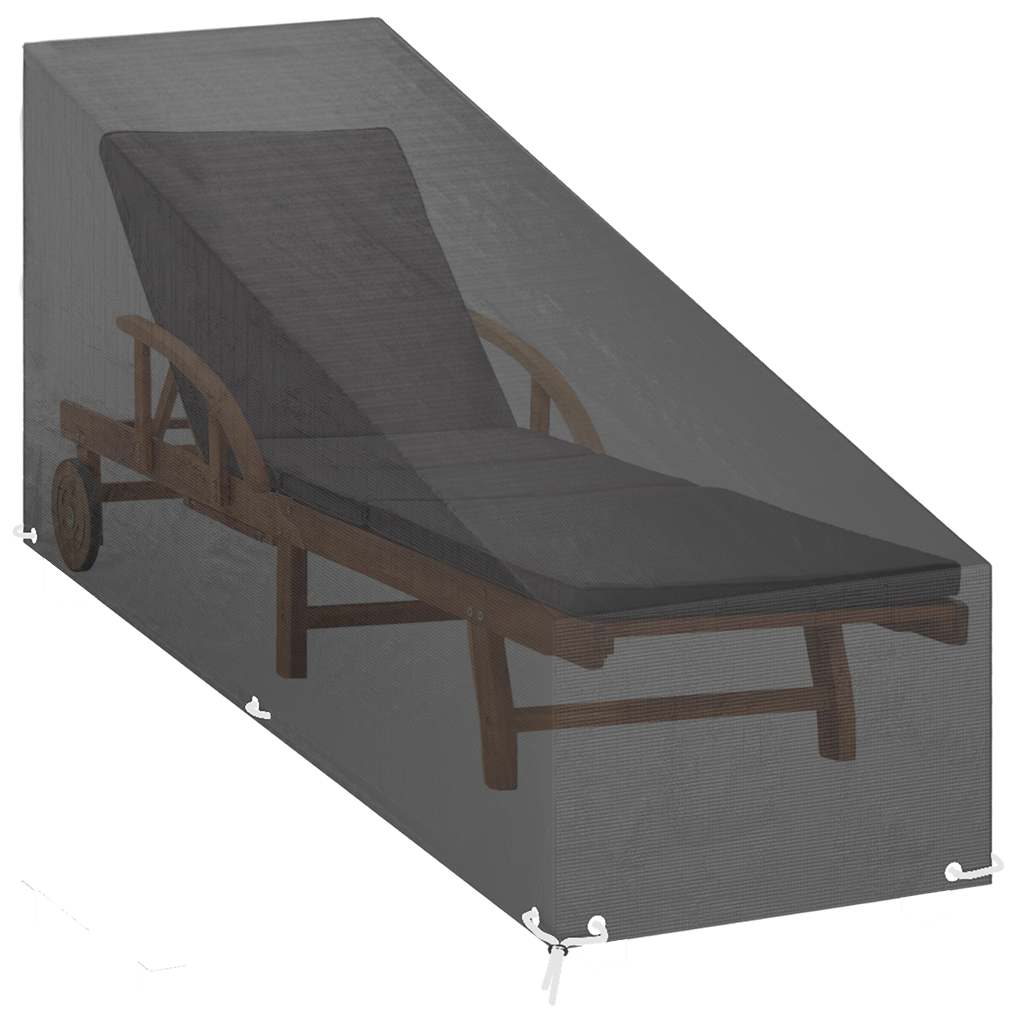 overtræk til liggestole 2 stk. 200x65x35/60 cm polyethylen