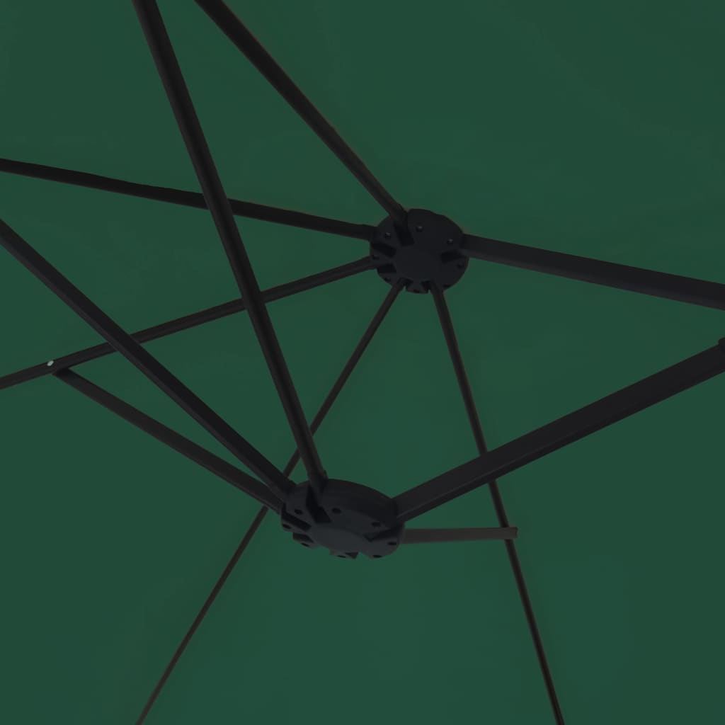 parasol m. dobbelt parasoldug 449x265 cm grøn