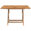 foldbart havebord 110x110x75 cm massivt teaktræ