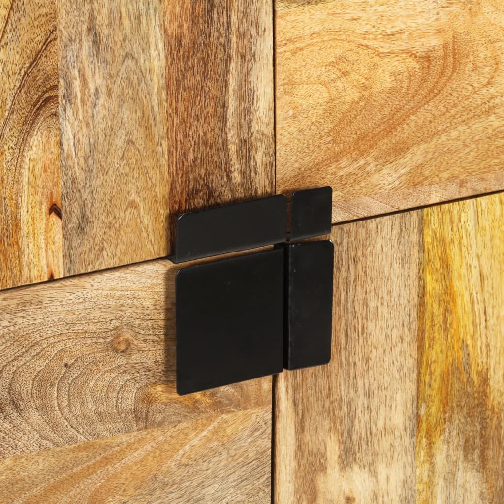 skænk 80x30x95 cm massivt ru mangotræ