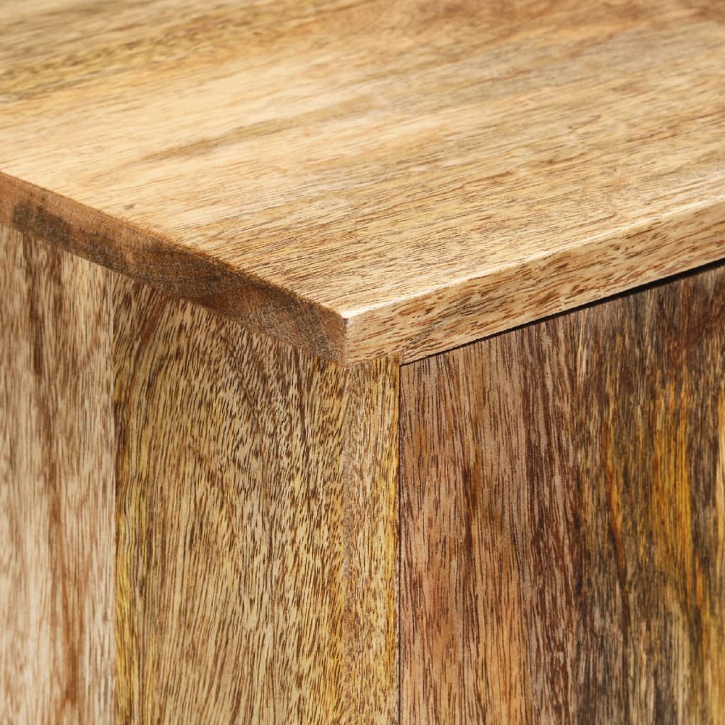skænk 80x30x95 cm massivt ru mangotræ