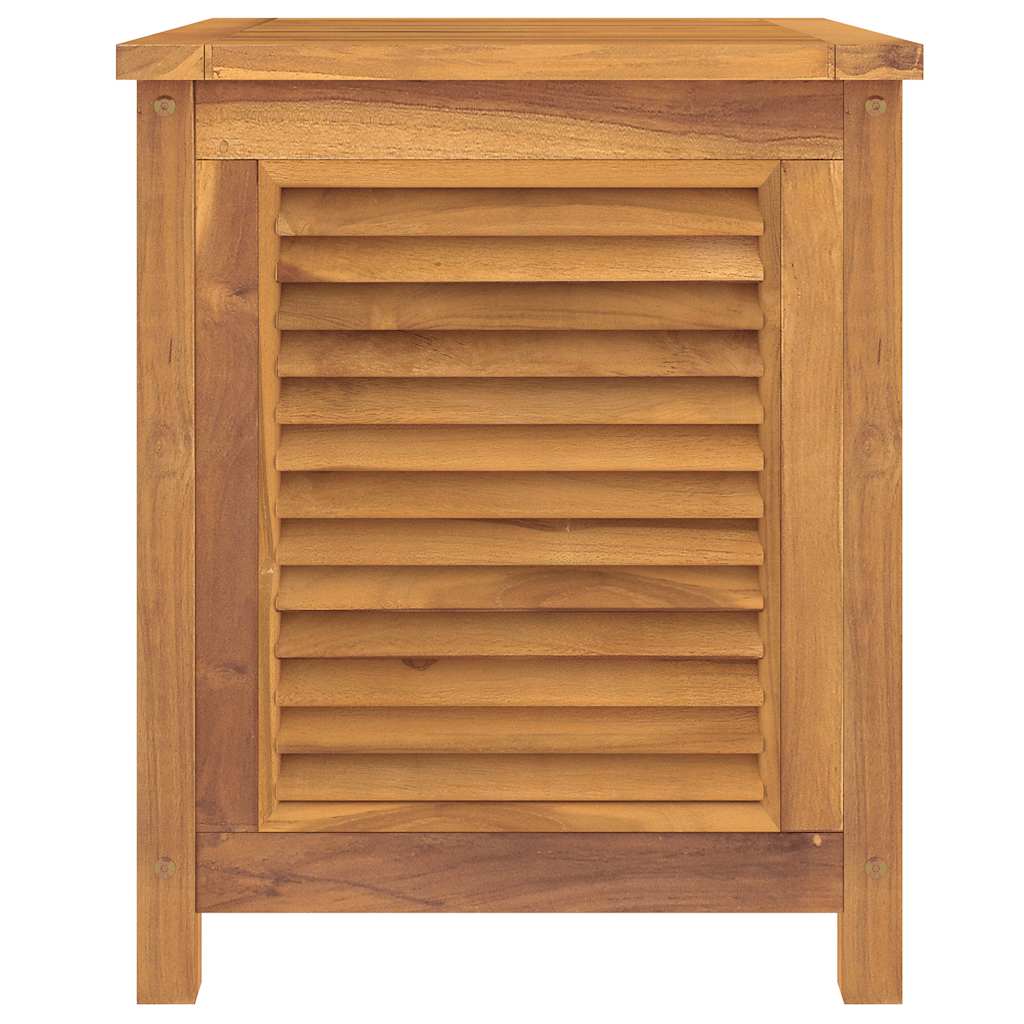opbevaringsboks til haven med pose 60x50x58 cm massivt teaktræ