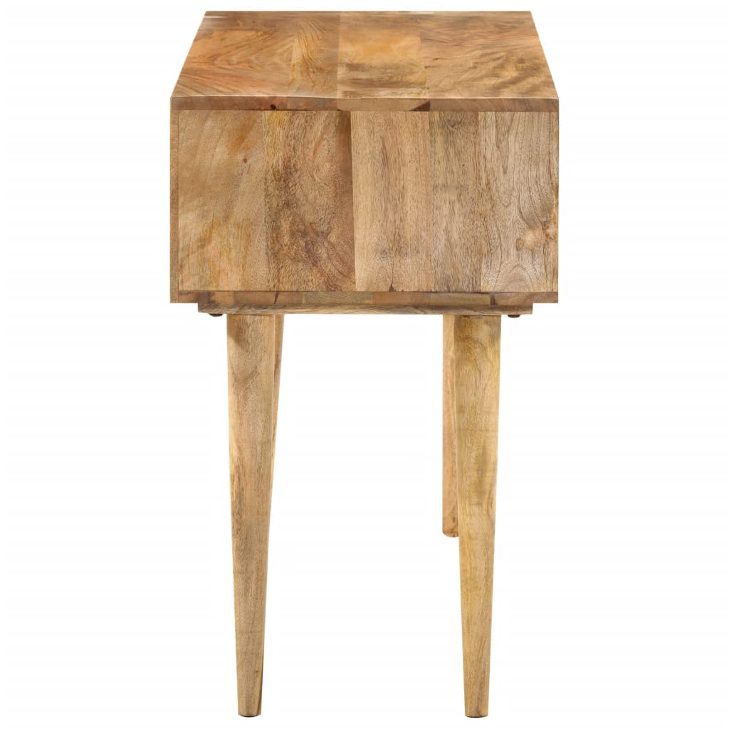 skrivebord med skuffer 110x47x76 cm massivt mangotræ