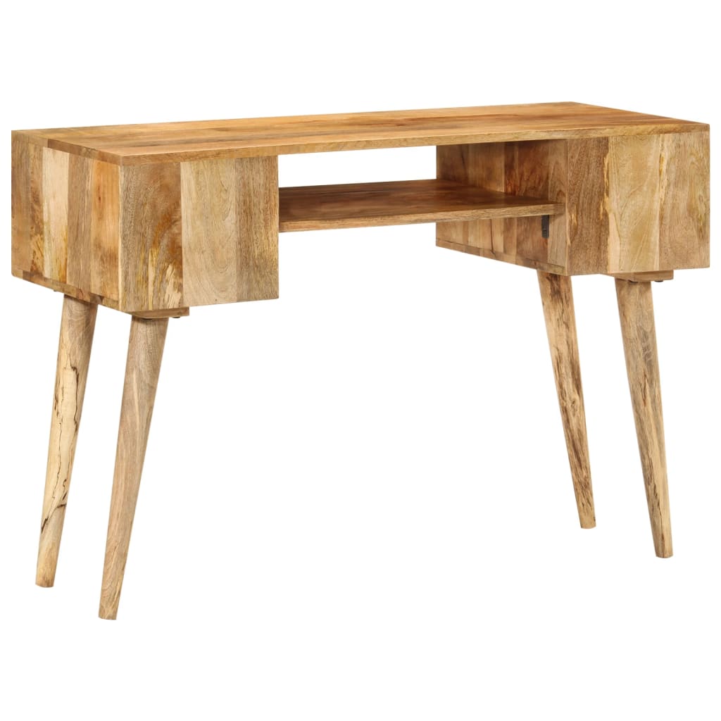 skrivebord med skuffer 110x47x76 cm massivt mangotræ