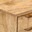 skrivebord med skuffer 110x47x76 cm massivt mangotræ