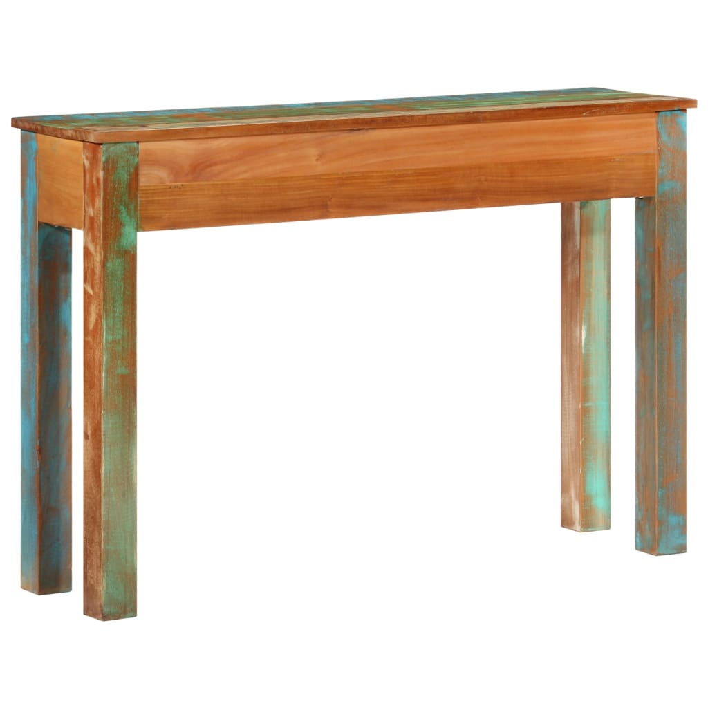konsolbord 110x30x75 cm massivt genbrugstræ