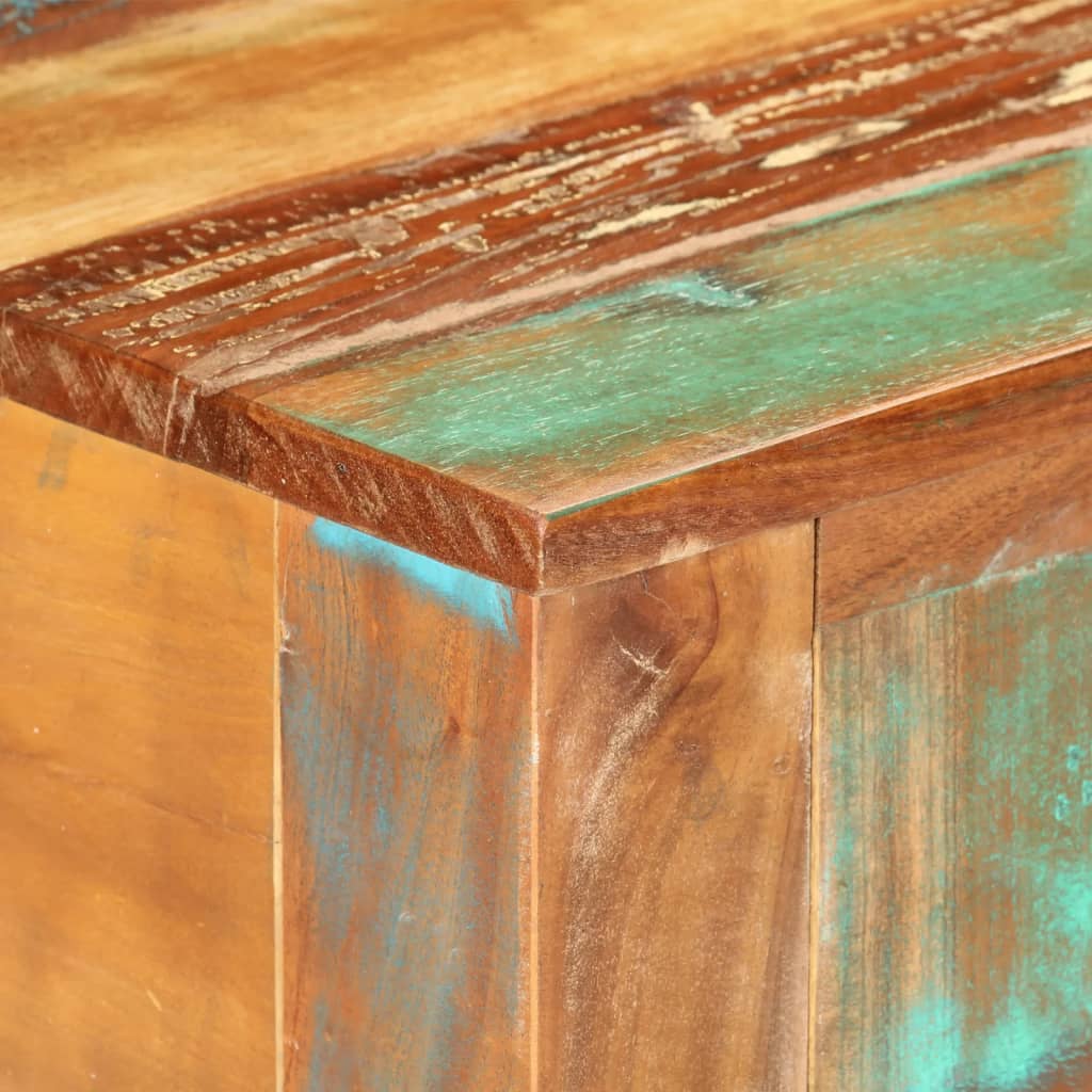 konsolbord 110x30x75 cm massivt genbrugstræ