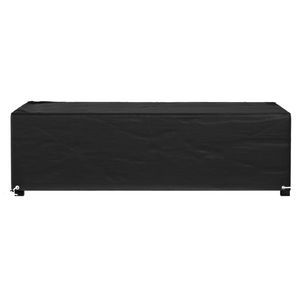 havemøbelovertræk 125x70x35 cm 8 øjer rektangulært