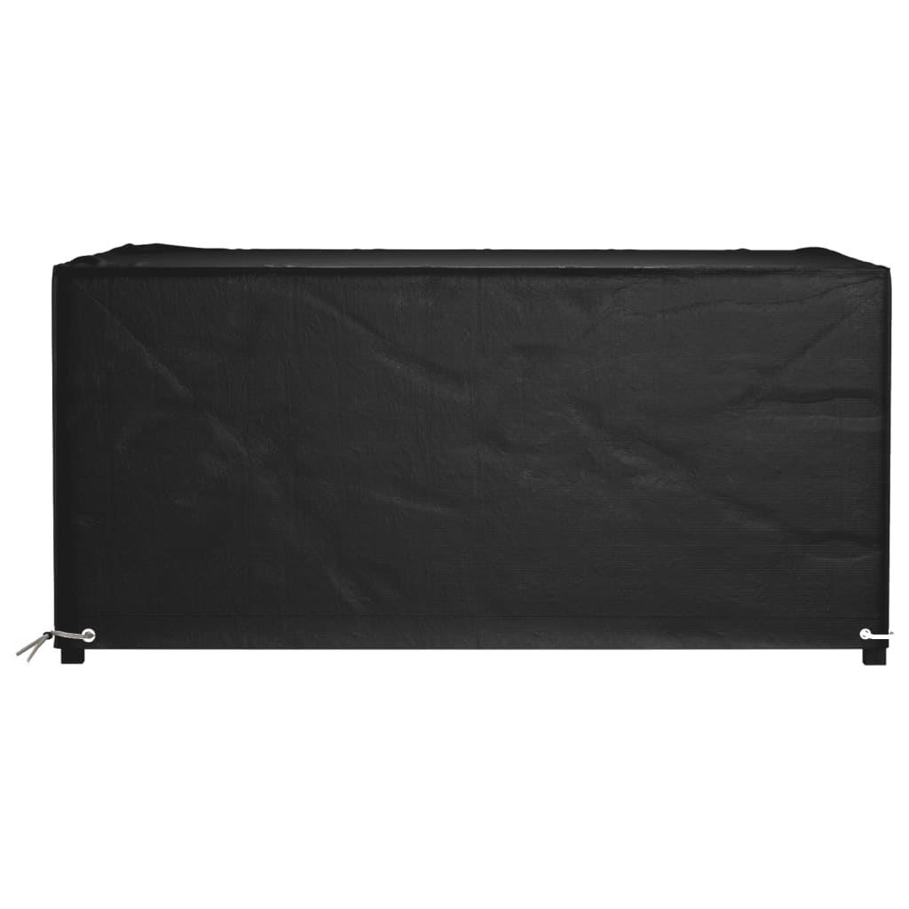 havemøbelovertræk 160x120x75 cm 8 øjer rektangulært