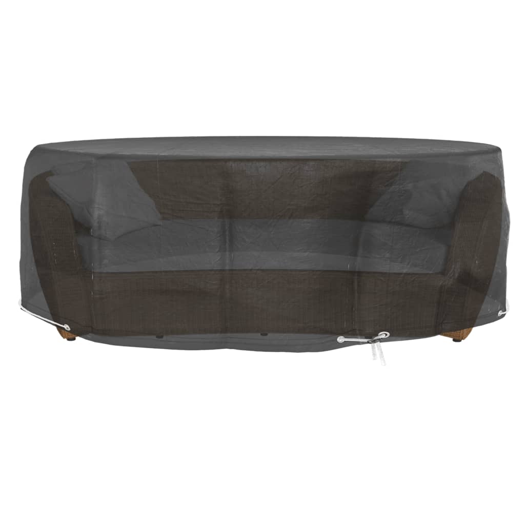 overtræk til loungesæt Ø236x67 cm 10 øjer rundt