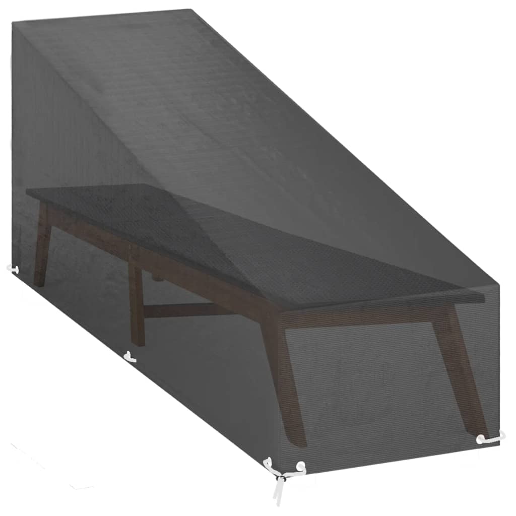 overtræk til liggestol 205x75x40/70 cm 12 øjer polyethylen