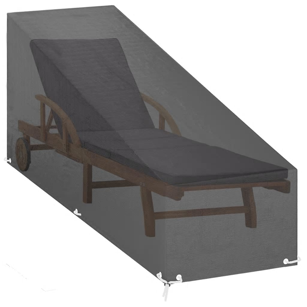 overtræk til liggestol 205x65x35/60 cm 12 øjer polyethylen