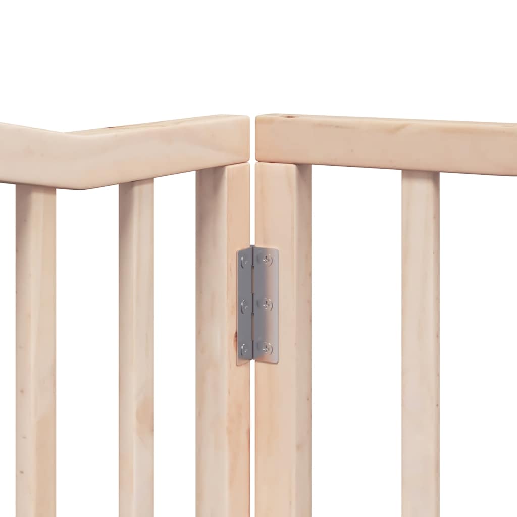 hundelåge med dør 10 paneler 800 cm foldbar poppeltræ