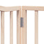 hundelåge med dør 8 paneler 640 cm foldbar poppeltræ