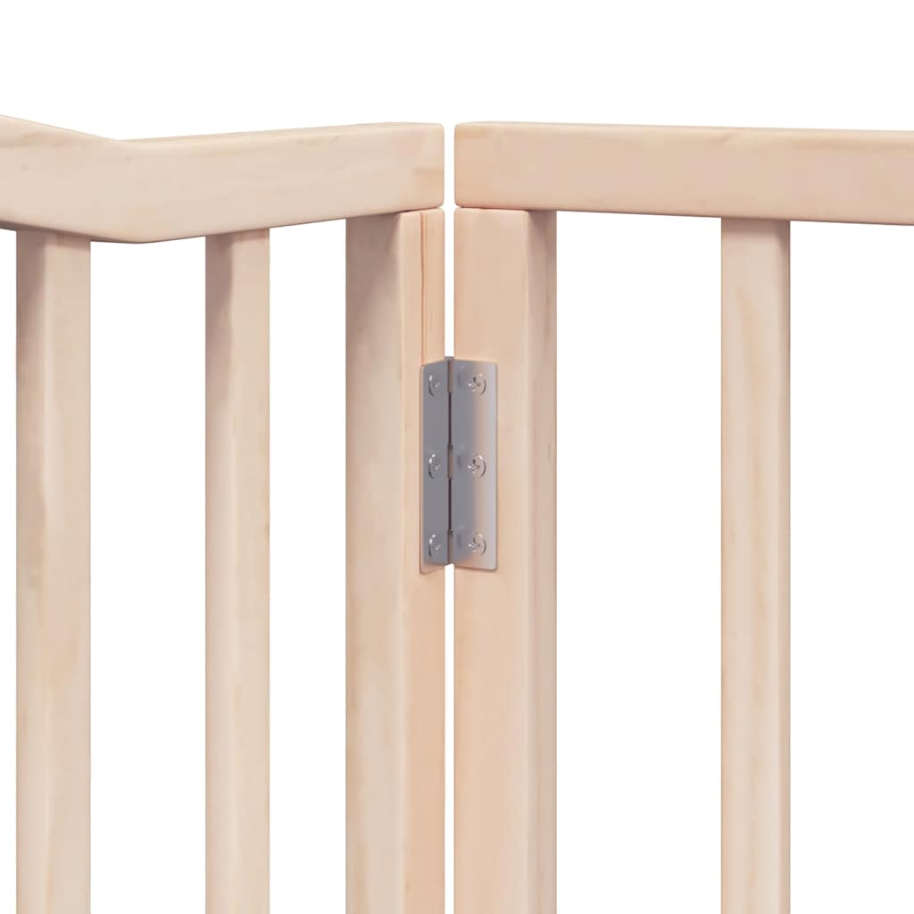 hundelåge med dør 10 paneler 800 cm foldbar poppeltræ