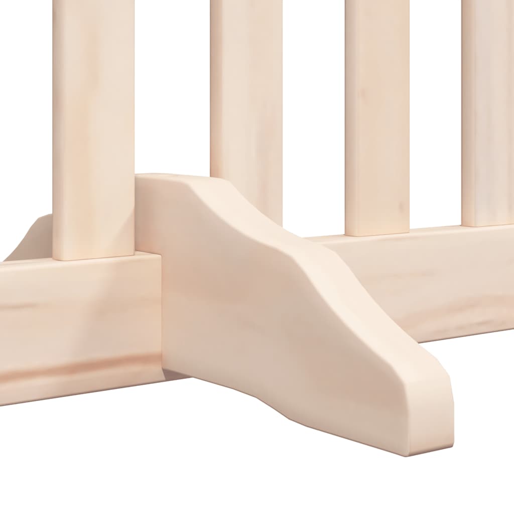 hundelåge med dør 12 paneler 960 cm foldbar poppeltræ