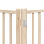 hundelåge med dør 8 paneler 640 cm foldbar poppeltræ