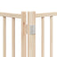 hundelåge med dør 6 paneler 480 cm foldbar poppeltræ