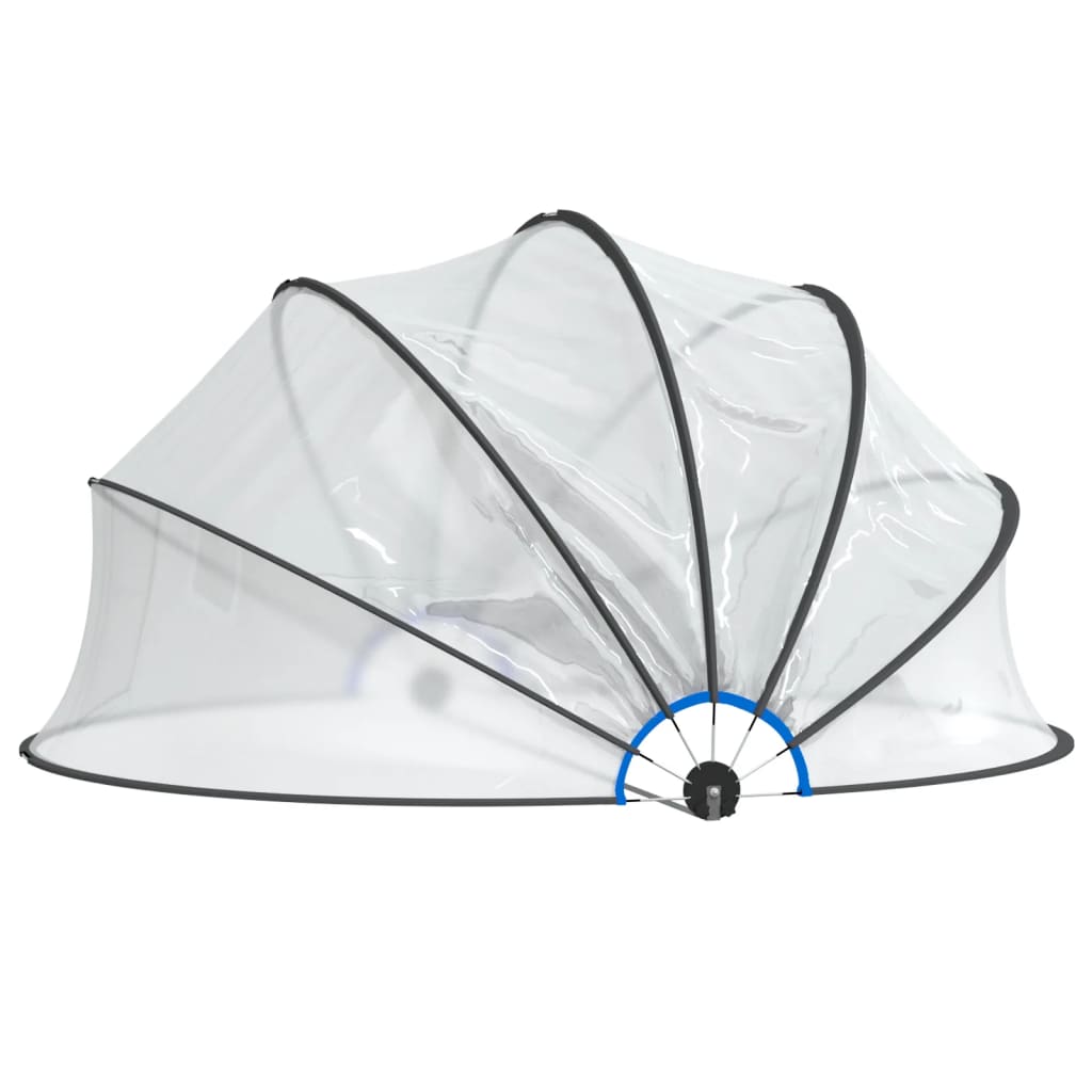 poolkuppel 376x188 cm rund PVC