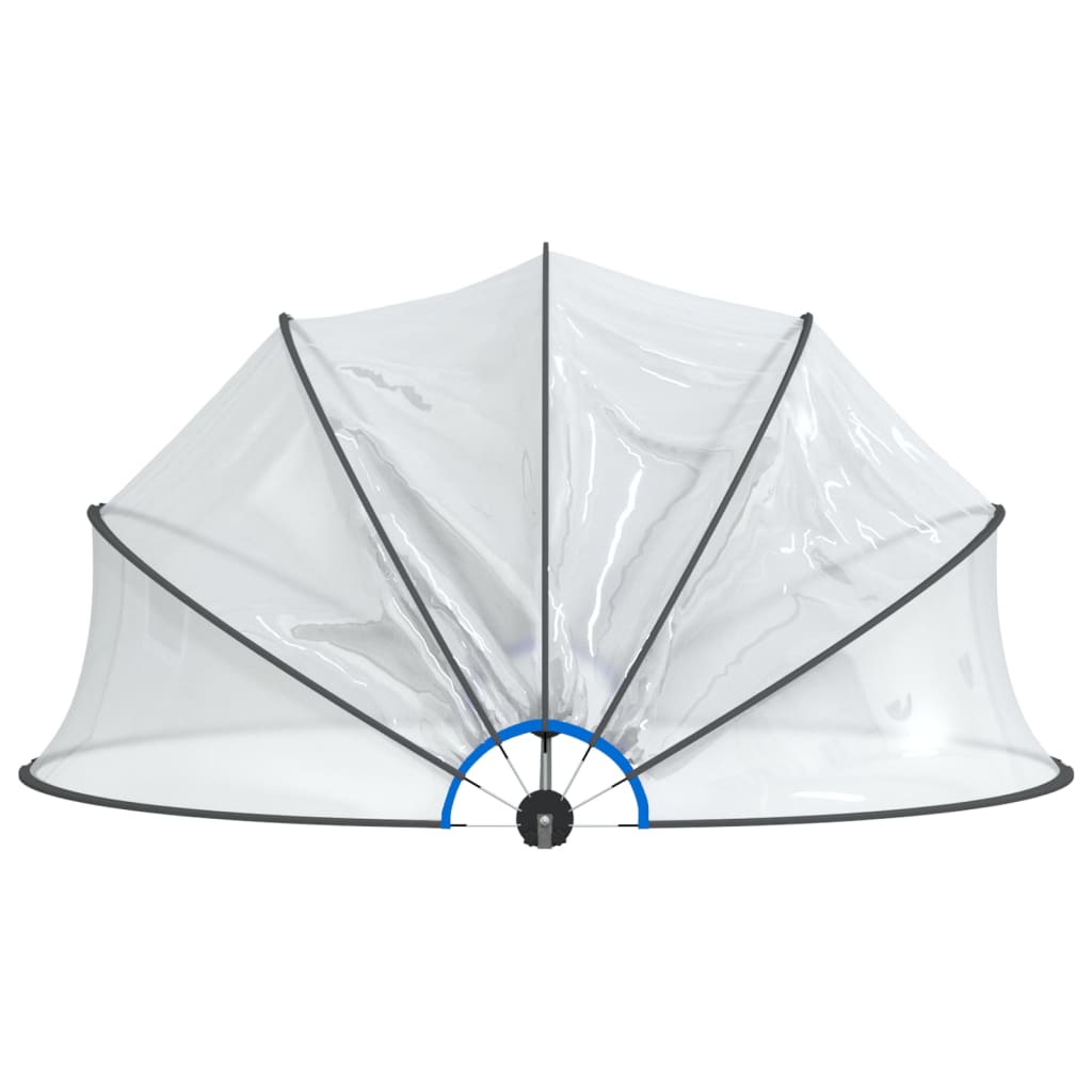 poolkuppel 376x188 cm rund PVC