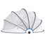 poolkuppel 406x203 cm rund PVC