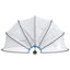 poolkuppel 406x203 cm rund PVC