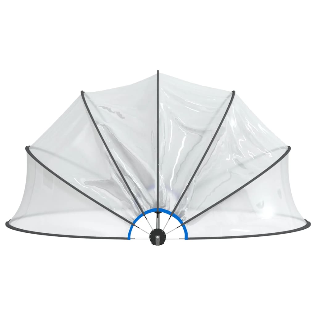poolkuppel 467x234 cm rund PVC