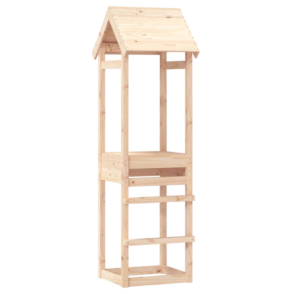 legetårn 53x46,5x194 cm massivt fyrretræ