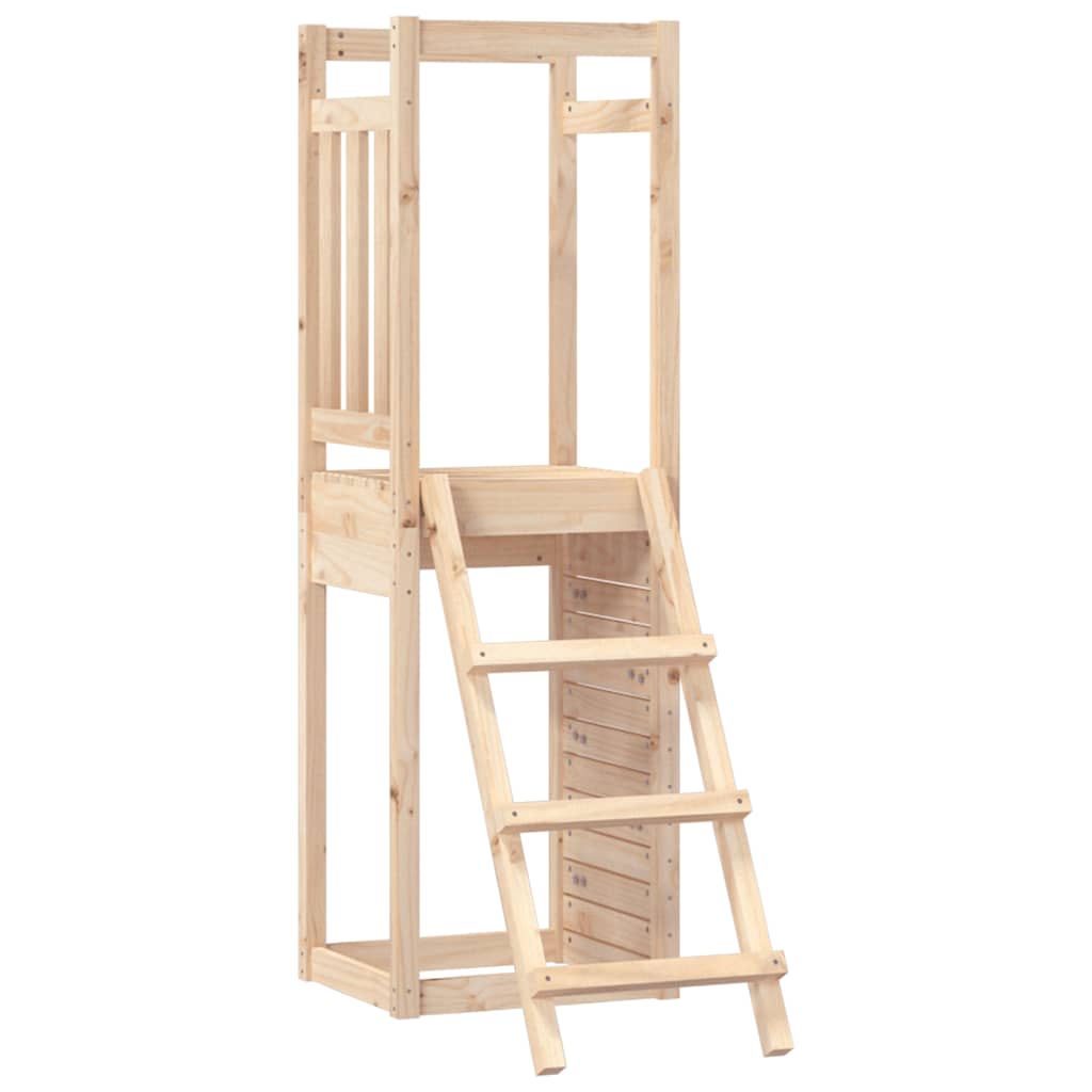 legetårn 53x46,5x169 cm massivt fyrretræ