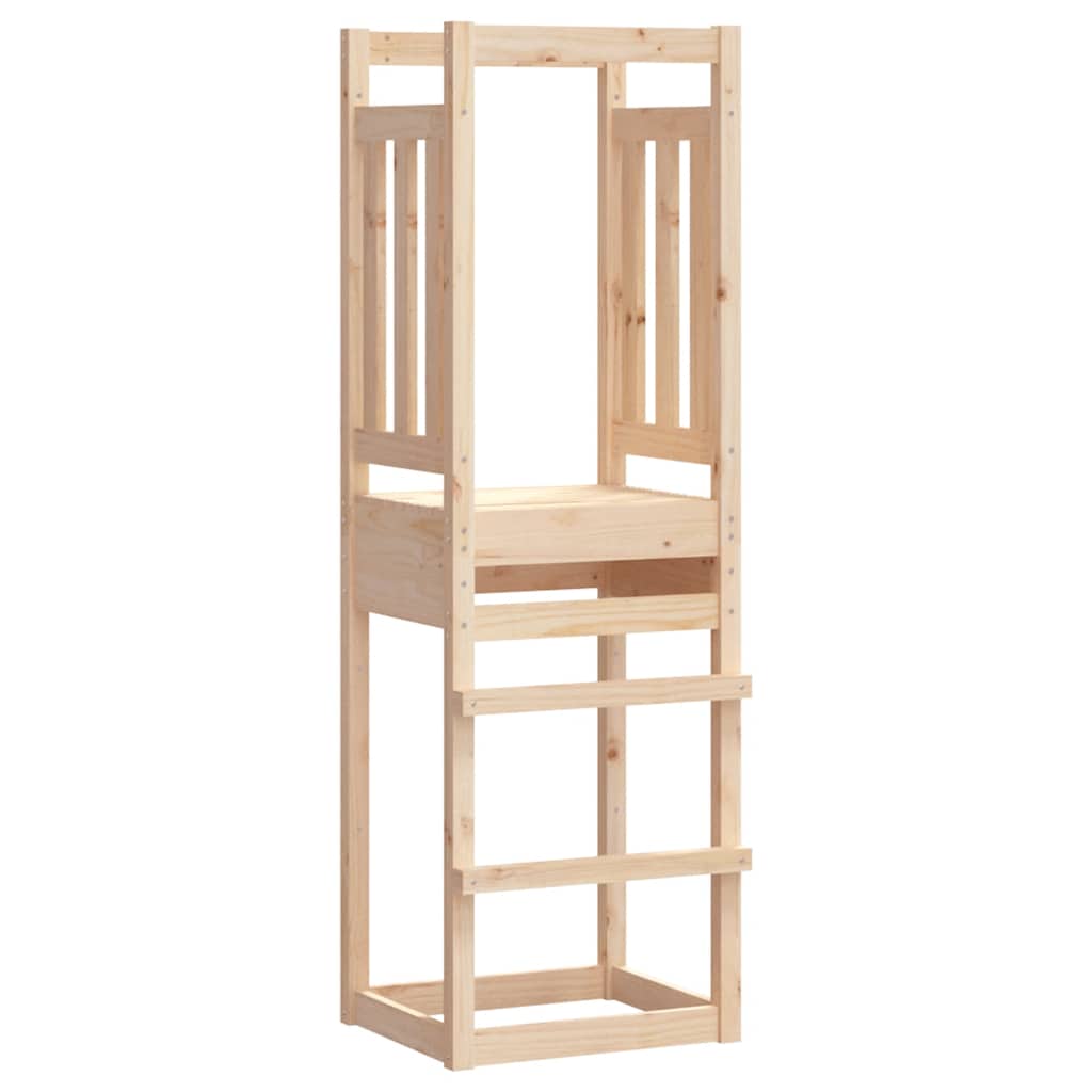legetårn 53x46,5x169 cm massivt fyrretræ