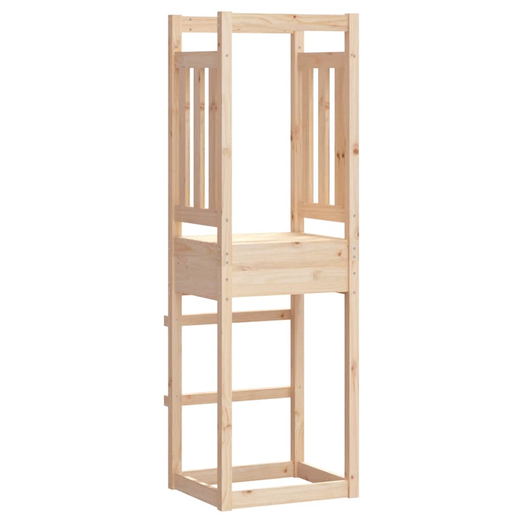 legetårn 53x46,5x169 cm massivt fyrretræ