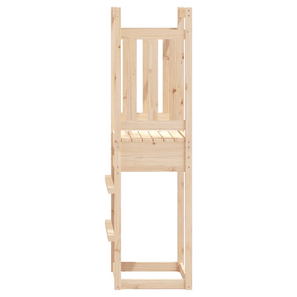 legetårn 53x46,5x169 cm massivt fyrretræ