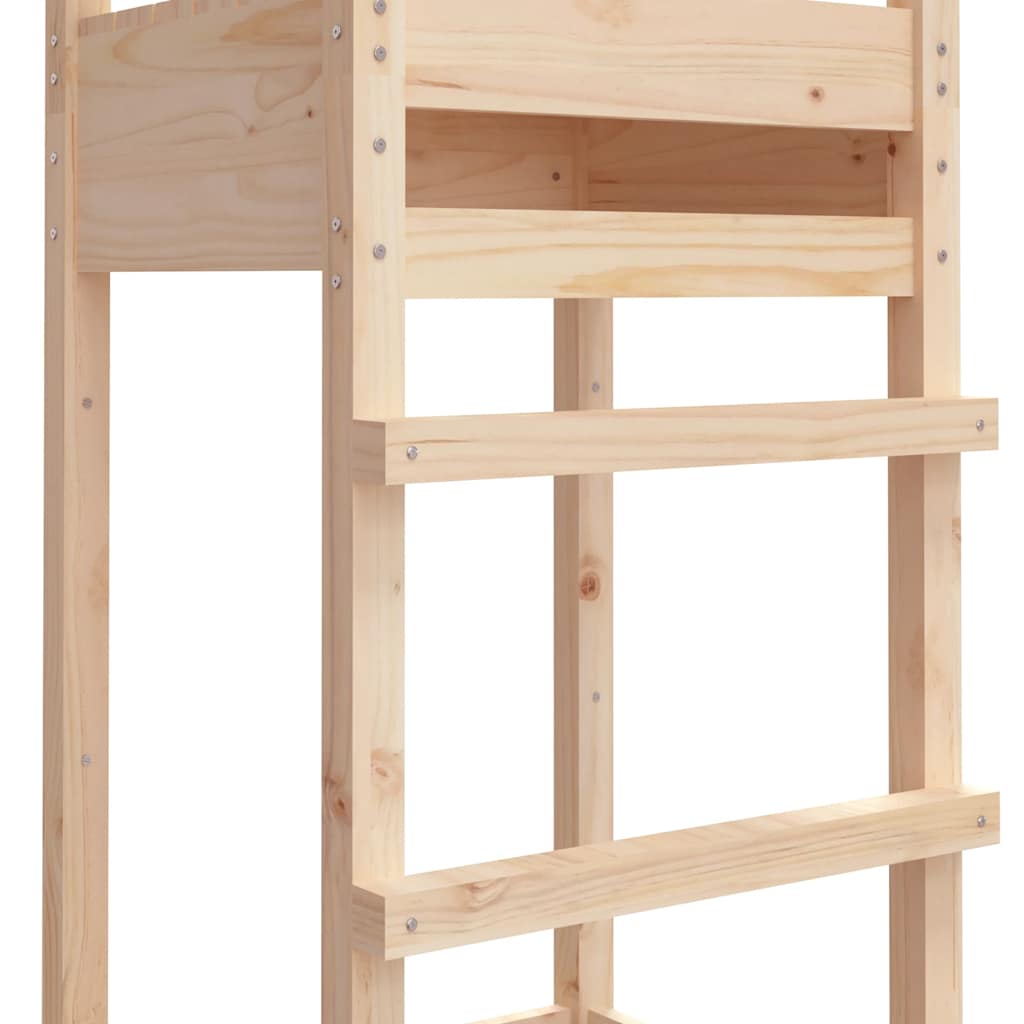 legetårn 53x46,5x169 cm massivt fyrretræ