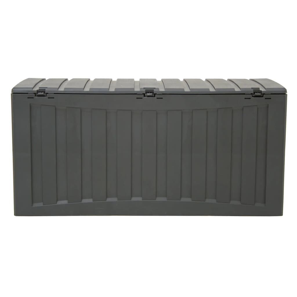 opbevaringsboks 118x53x57 cm polypropylen sort