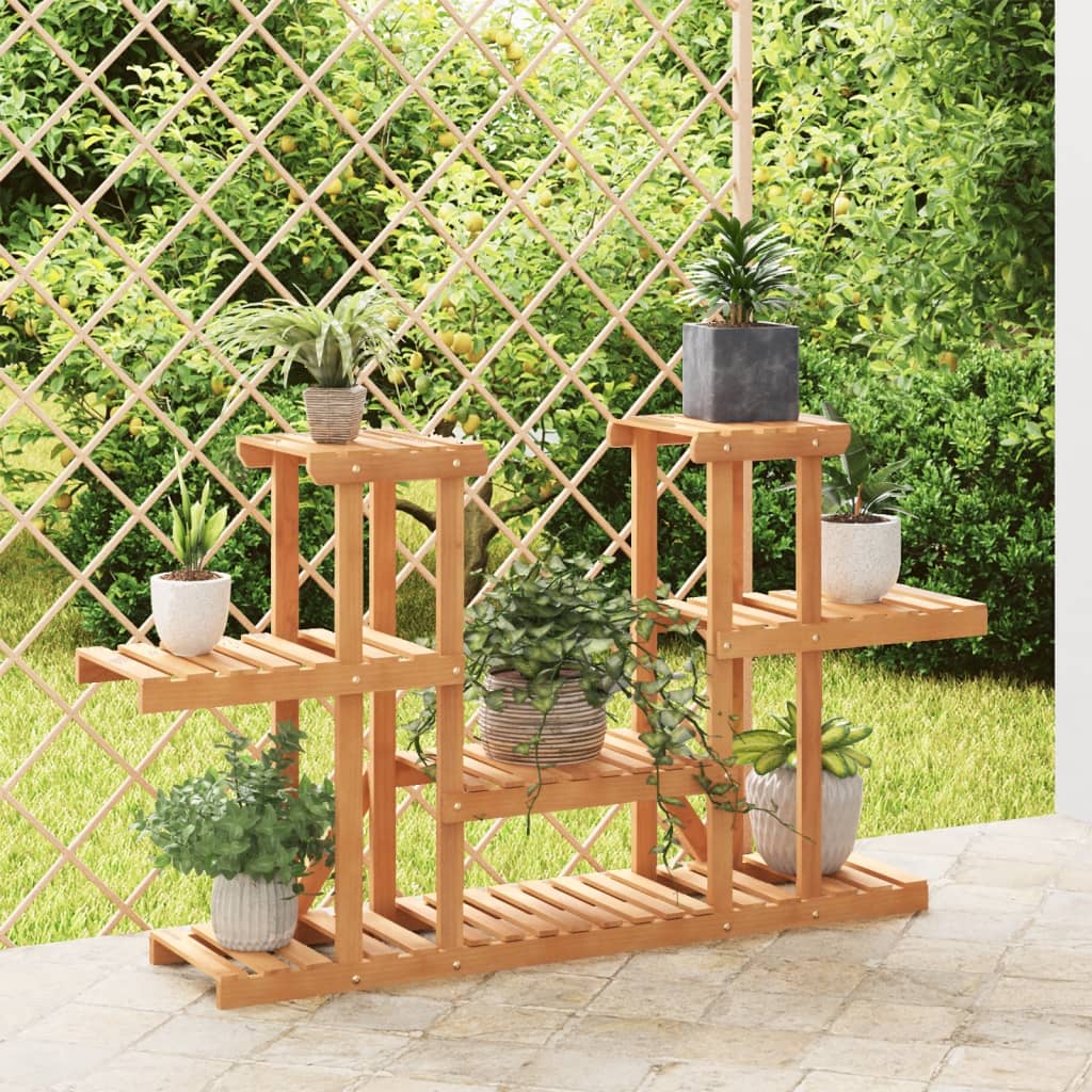 blomsterstativ 110x25x73 cm massivt fyrretræ