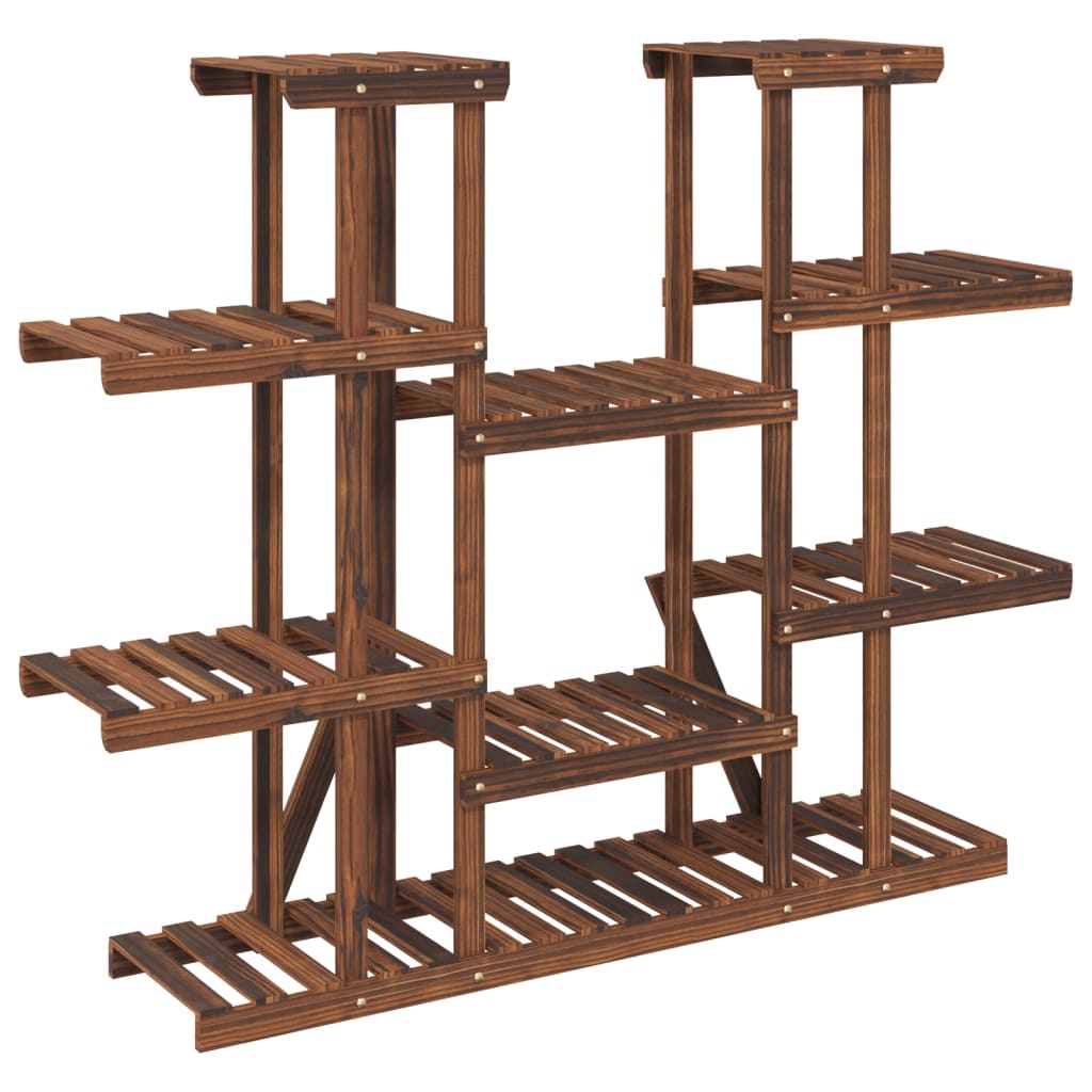 blomsterstativ 110x25x110,5 cm massivt fyrretræ