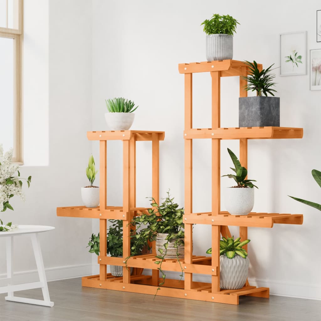 blomsterstativ 95x25x96 cm massivt fyrretræ