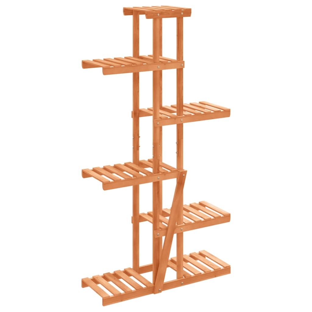 blomsterstativ 75x25x140,5 cm massivt fyrretræ