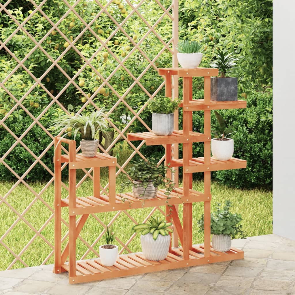 blomsterstativ 110x25x111 cm massivt fyrretræ