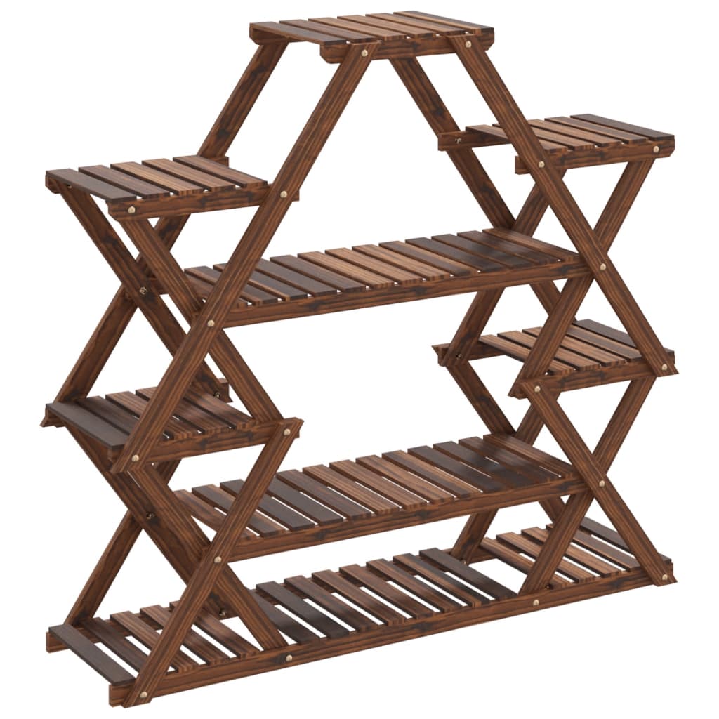 blomsterstativ 110x25x105 cm massivt fyrretræ