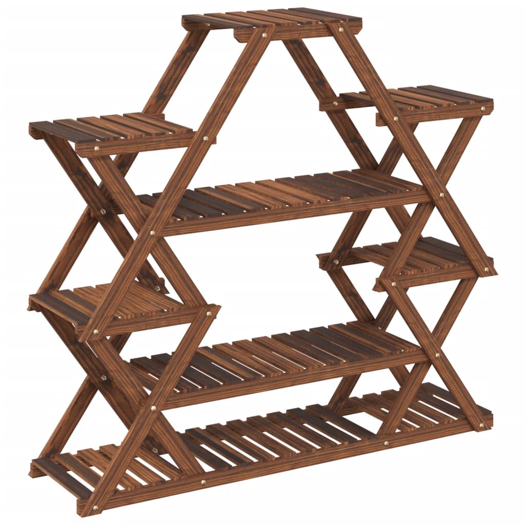 blomsterstativ 110x25x105 cm massivt fyrretræ